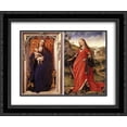 thumbnail image 1 of Rogier van der Weyden 2x Matted 24x20 Black Ornate Framed Art Print 'Diptych', 1 of 2