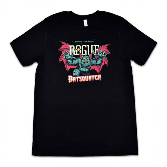 Rogue Ale Batsquatch Men's Black T-Shirt-Medium