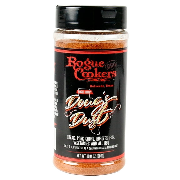 Rogue Cookers Doug's Dust Seasoning 10.8 oz Steak Pork Fish Vegetables All Purpose Rub OW86549