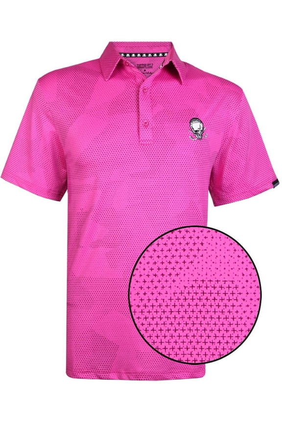 Rogue Cool-Stretch Men's Golf Shirt (Pink)
