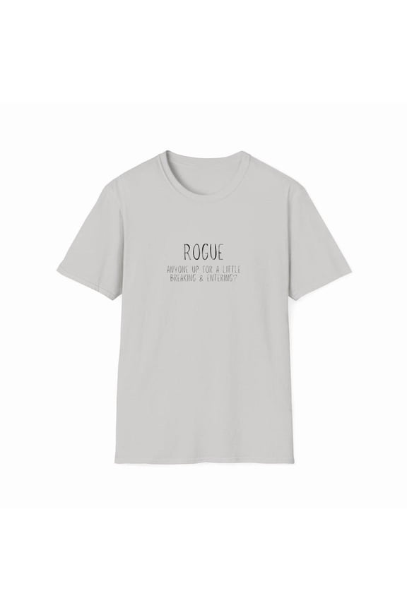 Rogue Definition Graphic T-Shirt for Men, Minimal Script Typography Casual Tee