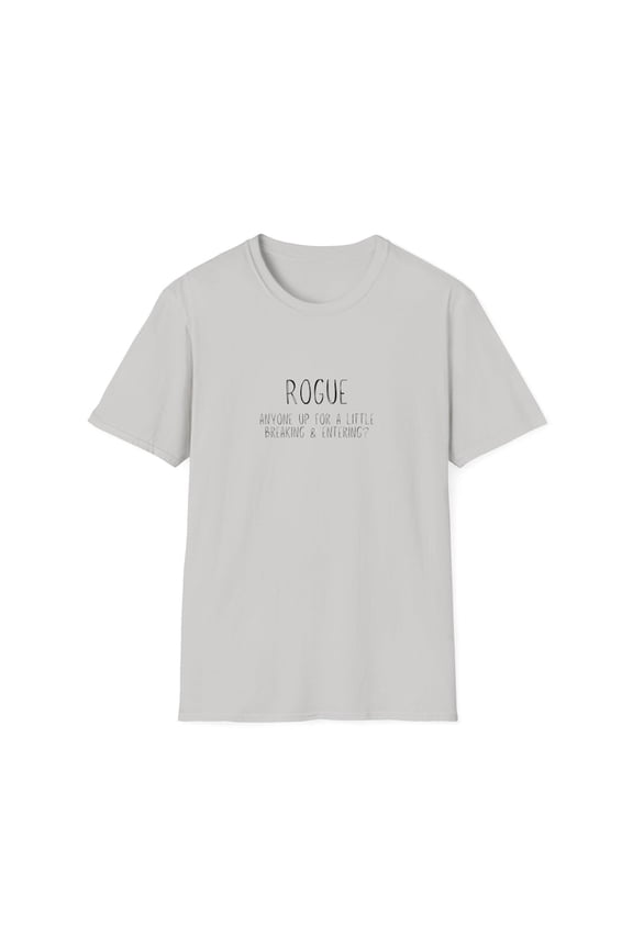 Rogue Definition Graphic T-Shirt for Men, Minimal Script Typography Casual Tee