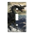 thumbnail image 1 of Rogue Dragon Winter Mountain Top Plastic Wall Decor Toggle Light Switch Plate Cover, 1 of 4