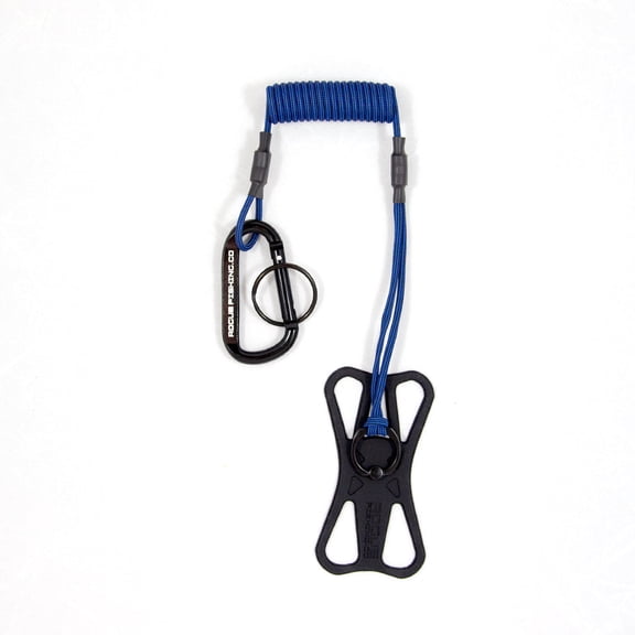 Rogue Fishing Co. The Protector Phone Tether | Use As Cell Phone Lanyard or Hiking/Boating/Kayak Tether | Phone Leash Ensures Your Phone is Safe and Protected Blue