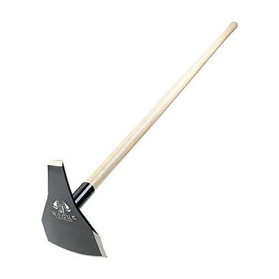 Rogue Hoe 5.5 Inch Steel Triangle Blade Fire Line Hoe with Ash Wood Handle