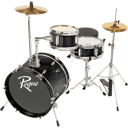 Rogue Lil' Kicker 3-Piece Junior Drum Set Black