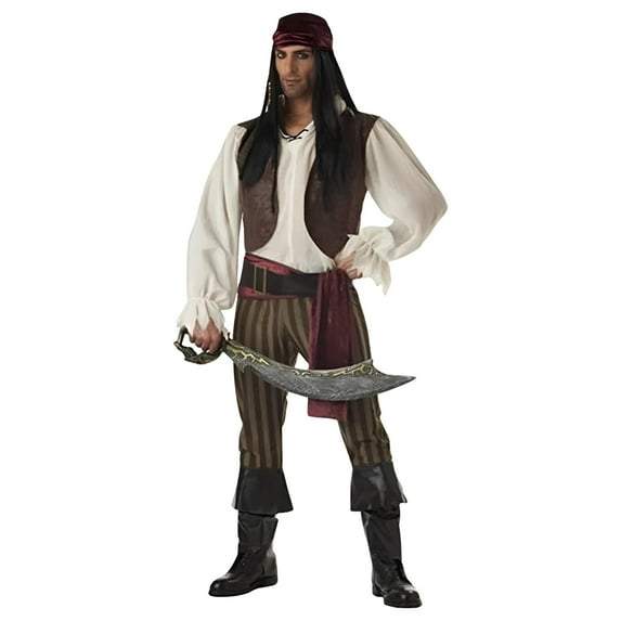 Rogue Pirate Men's Halloween Fancy-Dress Costume for Adult, L