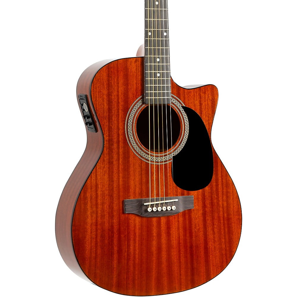 Rogue RA-090 Concert Acoustic-Electric Guitar, 6 Strings, Mahogany Finish