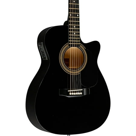 Rogue RA-090 Concert Cutaway Acoustic-Electric Guitar Black