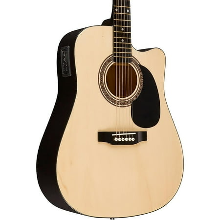 Rogue RA-090 Dreadnought Cutaway Acoustic-Electric Guitar Natural