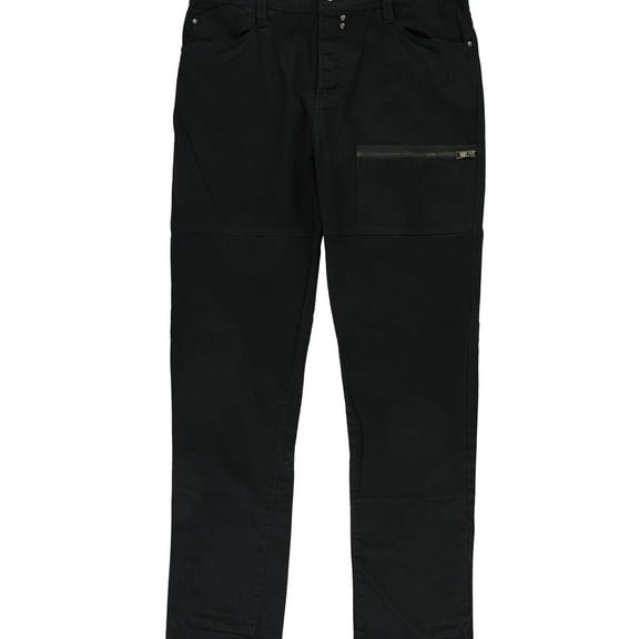 Rogue State Mens 6-Pocket Slim Fit Jeans, Black, 32W x 33L