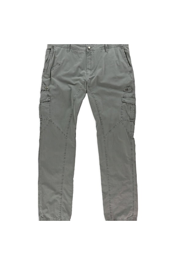 Mens Ottoman Casual Cargo Pants, Grey, 33W x 32L