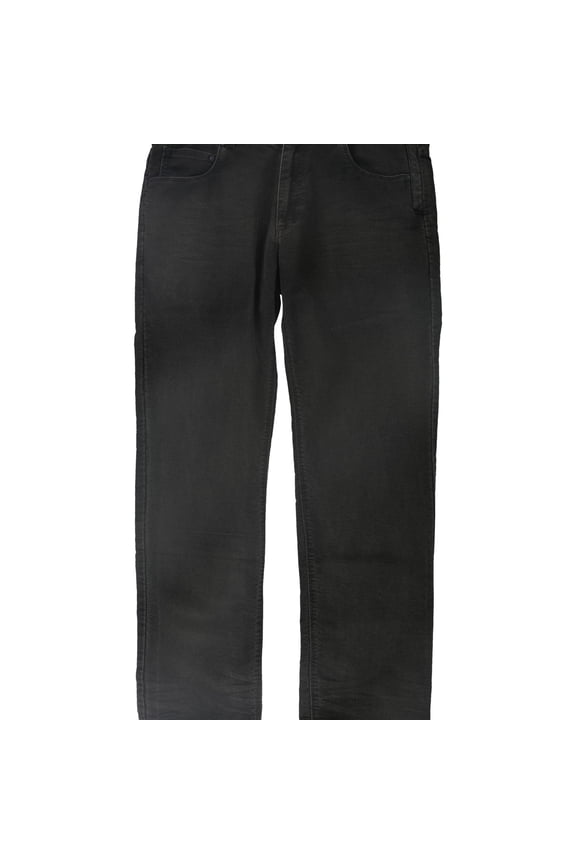 Mens Solid Casual Trouser Pants, Black, 36W x 33L