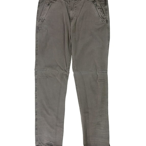 Rogue State Mens Vintage Trousers Relaxed Casual Pants, Brown, 32W x 32L