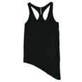 thumbnail image 1 of Rogue Status Femme Womens Asymmetrical Racerback Tank Top, Black, Medium, 1 of 1