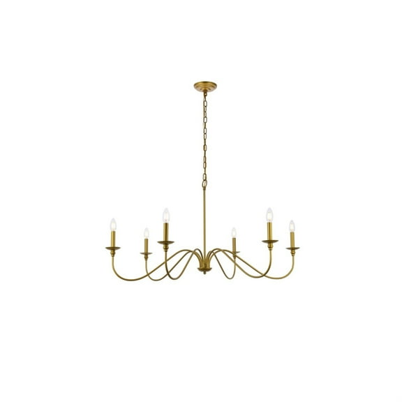 Rohan 42 inch chandelier in brass
