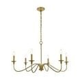 thumbnail image 1 of Rohan 6 lights brass chandelier, 1 of 5