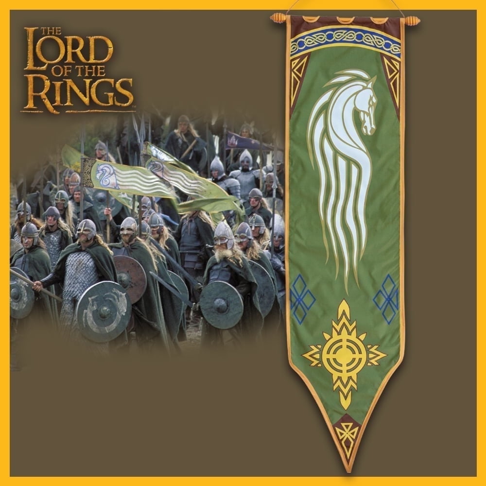 Rohan Banner - Officially Licensed Lord of the Rings Collectible ...
