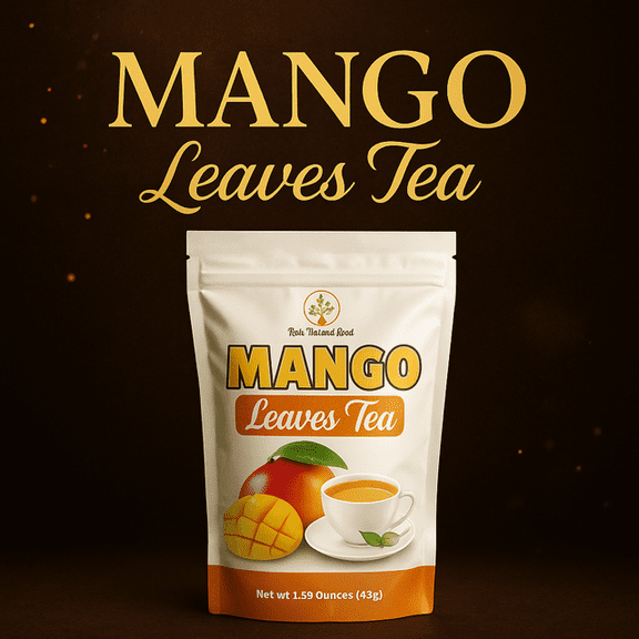 Rohi Natural Food Mango Leaf Tea, 30 Count Tea Bags, Caffeine-Free | 100% Pure Mango Leaves, Nothing Else Added. | Great For Digestion, Sleep Support Teas | Anti-Diarrhea Support