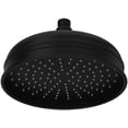 thumbnail image 1 of Rohl 1037/8 Bordano 1.8 GPM Single Function Rain Shower Head - Black, 1 of 7