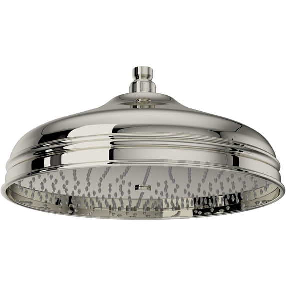 Rohl 1047/8PN Bordano 1.8 GPM Single Function Rain Shower Head - Nickel