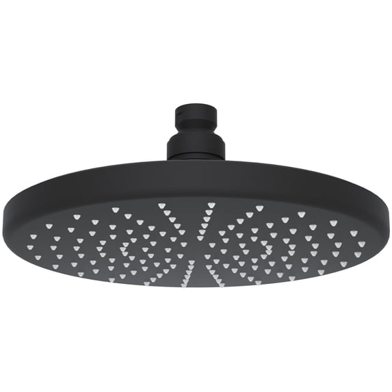Rohl 1075/8 Rodello 1.8 GPM Single Function Rain Shower Head - Black
