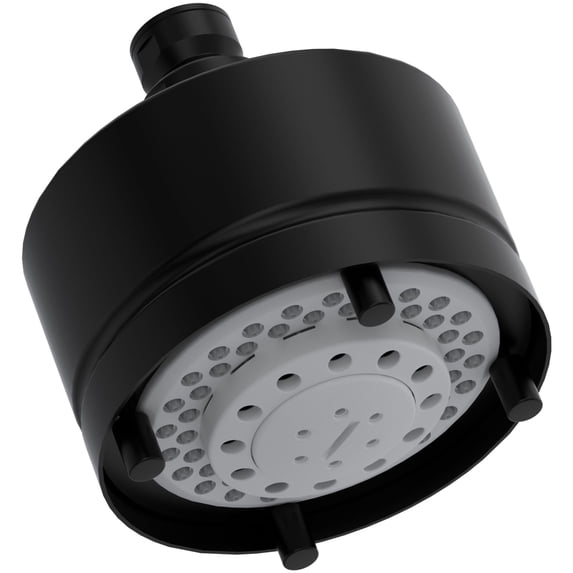 Rohl 1080/8 Modern 1.8 GPM Multi Function Rain Shower Head - Black