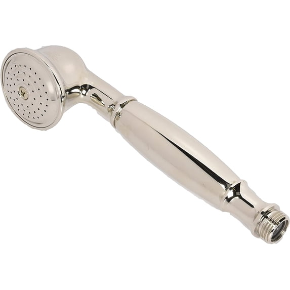 Rohl 1105/8PN Palladian Antica Single Function Handshower with Metal Handle Insert and Flow Restrictor, Polished Nickel
