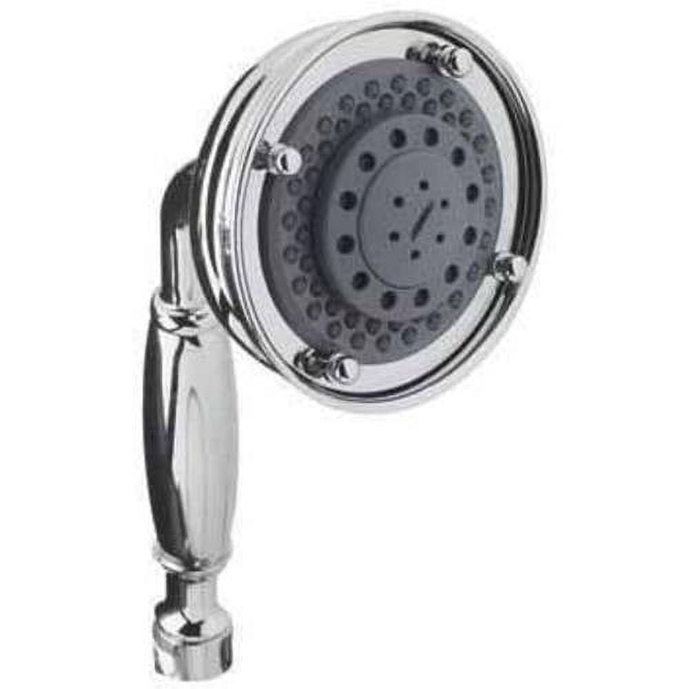 Classic Polished Chrome Handheld Showerhead with Brass Handle