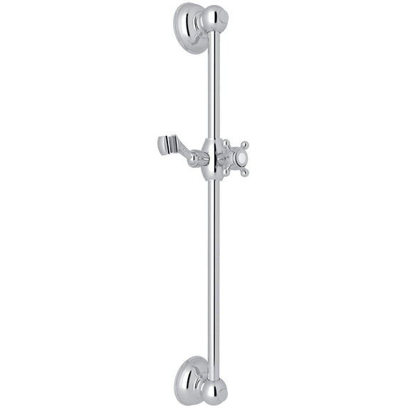 Rohl 1200 24" Wall Mounted Shower Slide Bar - Chrome