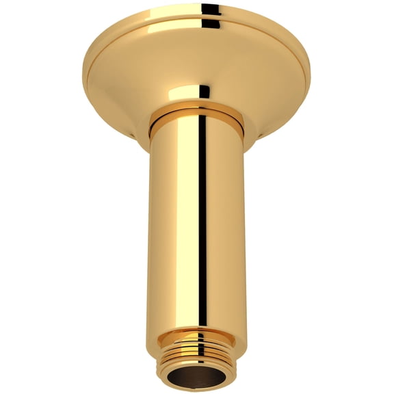 Rohl 1505/3 Shower 3-11/16" Ceiling Mounted Shower Arm And Flange - Brass