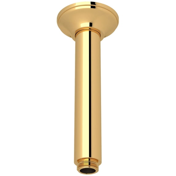Rohl 1505/6 Shower 6-11/16" Ceiling Mounted Shower Arm And Flange - Brass