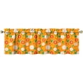 thumbnail image 1 of Orange Kitchen Valances Curtain for Small Window Drapes for Over Sink Ideas Short Tier for Kitchen Bedroom Bathroom, 1 of 4