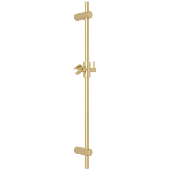 Rohl 1650 30" Spa Shower Slide Bar - Satin Unlacquered Brass