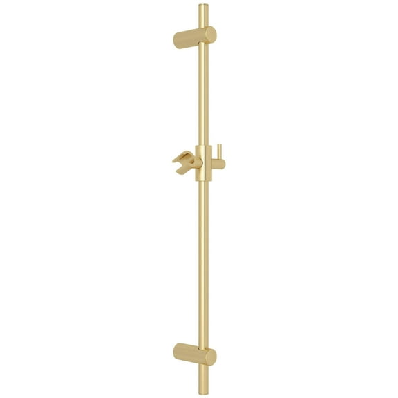 Rohl 1650 30" Spa Shower Slide Bar - Satin Unlacquered Brass
