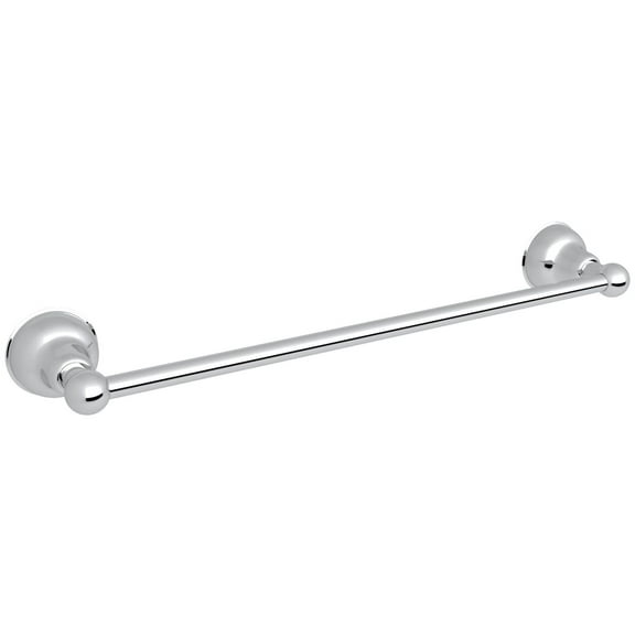 Rohl 24" Single Towel Bar In Polished Chrome