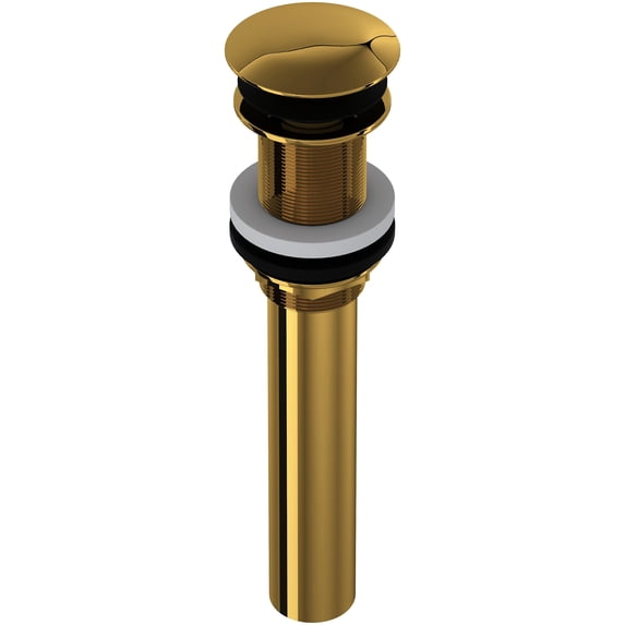 Rohl 5445ULB 1-1/4" Pop-Up Drain Assembly - Unlacquered Brass (Living Finish)