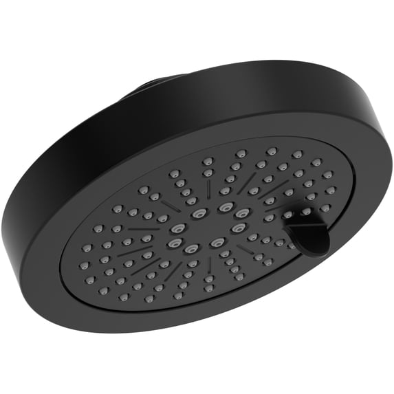 Rohl 60126MF6MB 1.8 GPM Multi Function Rain Shower Head - Black