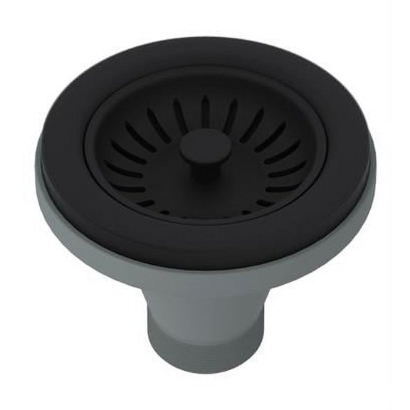 Rohl 735MB Basket Strainer without Pop-Up Manual Operation in Matte Black