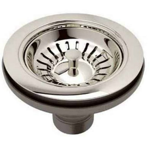 Rohl 735bk Basket Strainer, Polished Nic