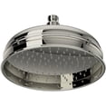 thumbnail image 1 of Rohl 8" Diameter Bordano Shower Rose Showerhead With Easy Clean Anti-Cal Spray Pattern Swivel And Flow Restrictor In Polished Nickel, 1 of 7