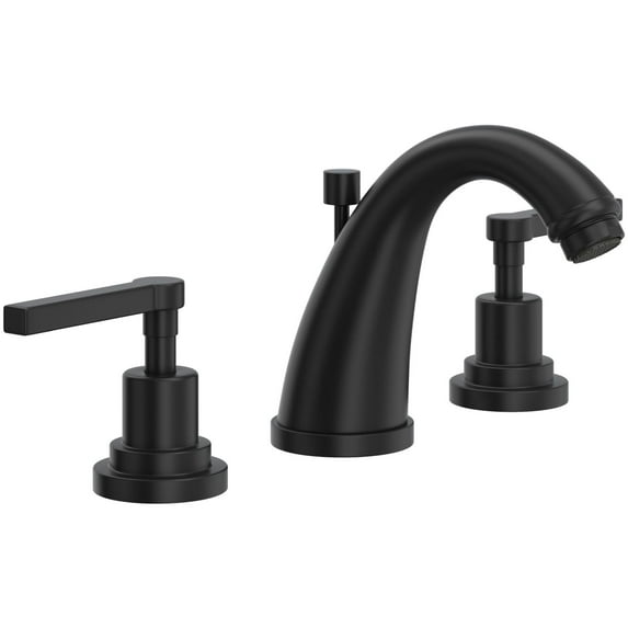 Rohl A1208lm-2 Lombardia 1.2 GPM Widespread Bathroom Faucet - Black