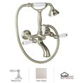 thumbnail image 1 of Rohl A1401lm Italian Country Bath Wall Mounted Tub Filler - Nickel, 1 of 6