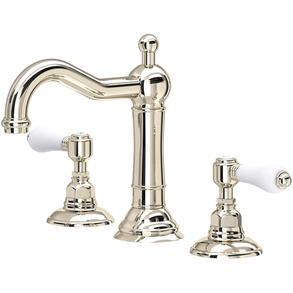 Rohl A1409LPPN-2 Acqui 1.2 GPM Widespread Bathroom Faucet - Nickel