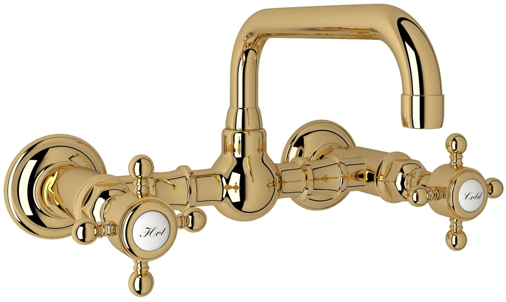 Rohl A1423xm-2 Acqui 1.2 GPM Wall Mounted Widespread Bridge Bathroom ...