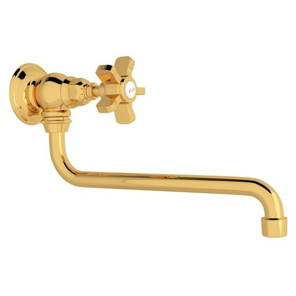 Rohl A1445x-2 Italian Country Kitchen 1.5 GPM Wall Mounted Single Hole Pot Filler - Brass