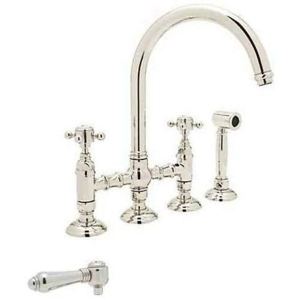 Rohl A1461 Country Kitchen Bridge Faucet, Available in Various Colors 