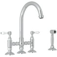 thumbnail image 1 of Rohl A1461lpws-2 San Julio 1.5 GPM Widespread Bridge Kitchen Faucet - Chrome, 1 of 4