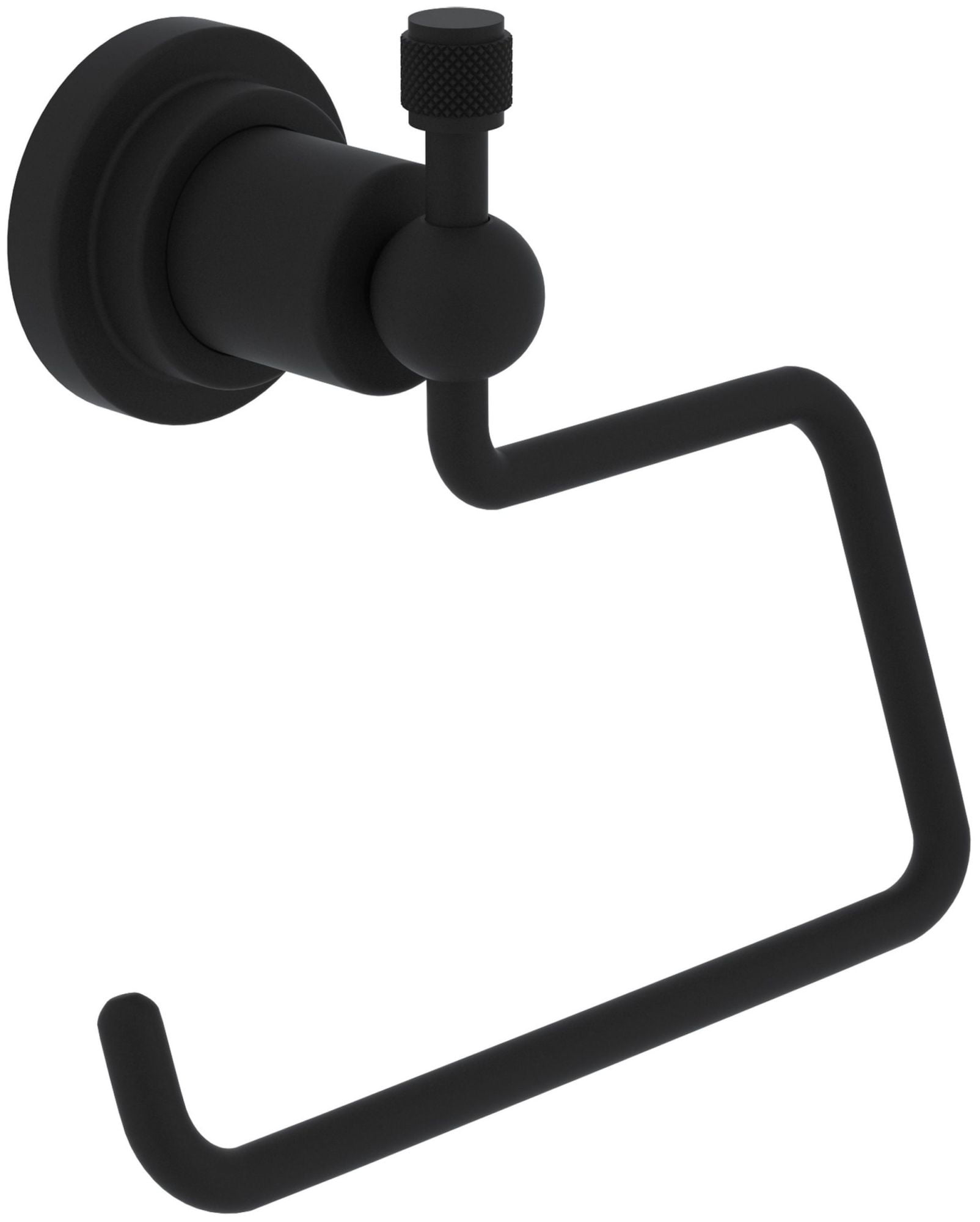 Campo Matte Black Wall Mounted Toilet Paper Holder