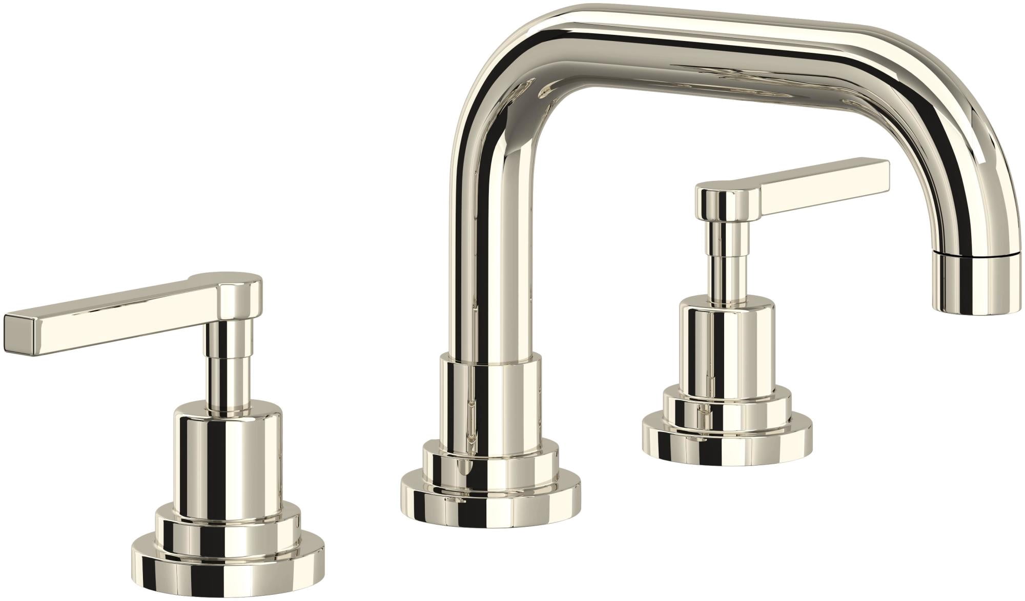Rohl A2218LMPN-2 Lombardia 1.2 GPM Widespread Bathroom Faucet - Nickel